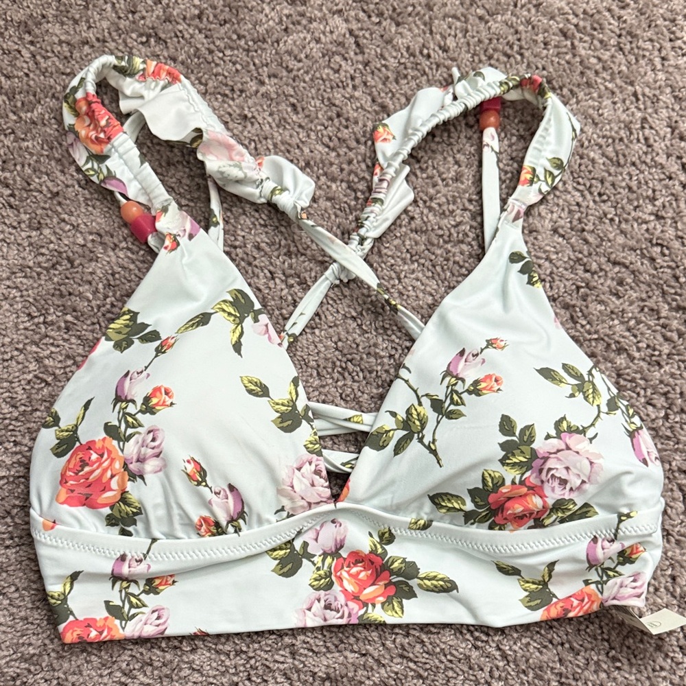 NWT Aerie Floral Print Women's Bikini Too